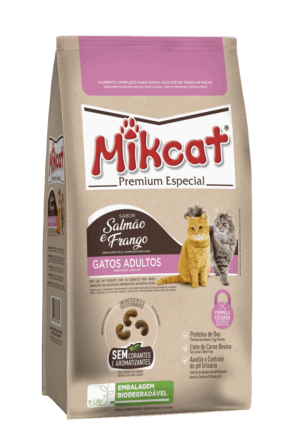 Ra O Mikcat Premium Especial Gatos Adultos Sabor Frango E Arroz Hpp Distribuidora