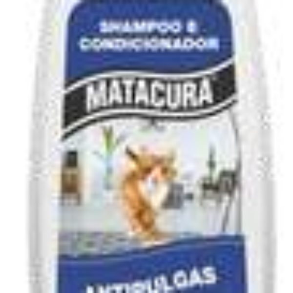Shampoo e Condicionador Matacura Antipulgas para Gatos 200ml - Pacote com 6 unidades