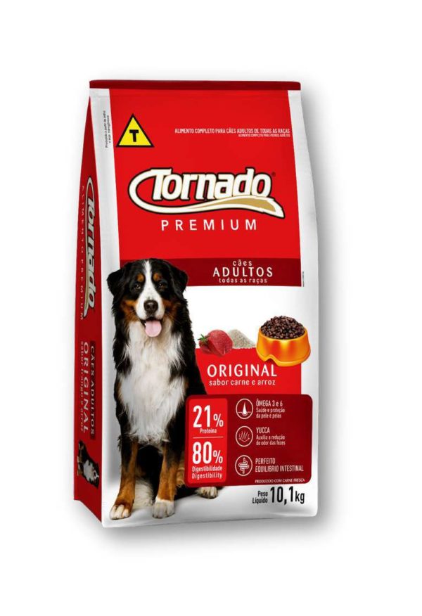 RAÇÃO TORNADO ADULTO ORIGINAL SABOR CARNE E ARROZ