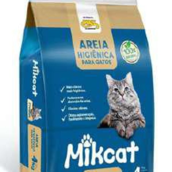 Areia Sanitária Mikcat Premium - Fardo 5x4kg